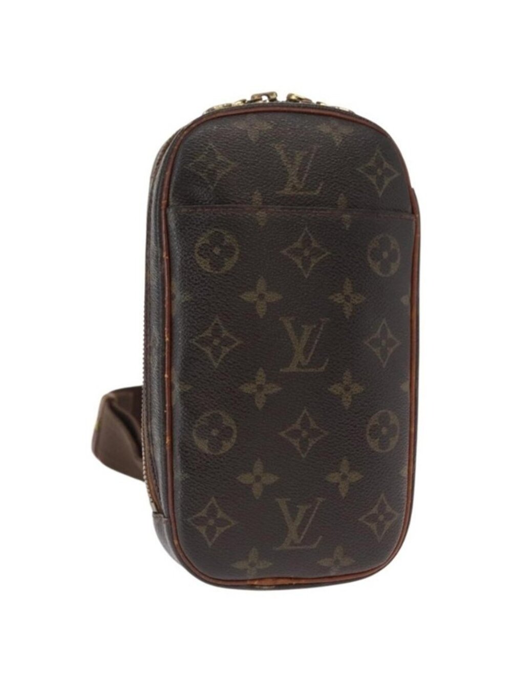 Authentic LOUIS VUITTON Monogram Pochette Gange Shoulder Bag M51870 LV